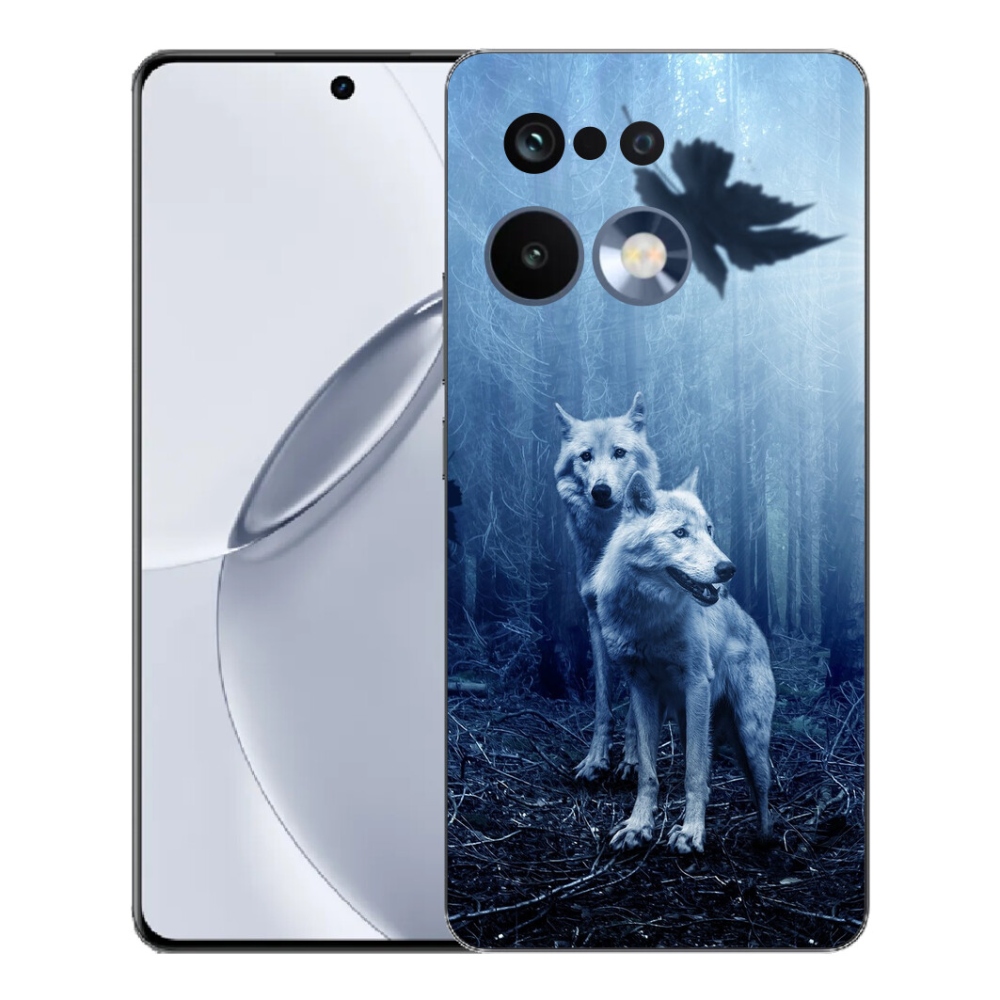mmCase gélhuzat a Realme 16 Pro+ készülékhez – farkasok az erdőben