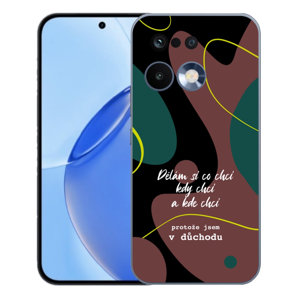 mmCase géltok a Realme 16 Pro-hoz – vicces felirat, 10 fekete háttér