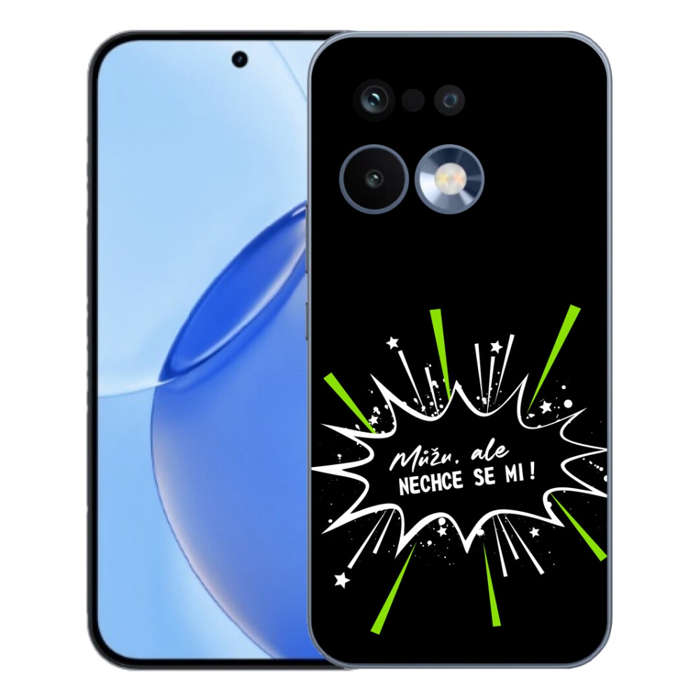 mmCase géltok a Realme 16 Pro-hoz – vicces felirat, 11, fekete háttér