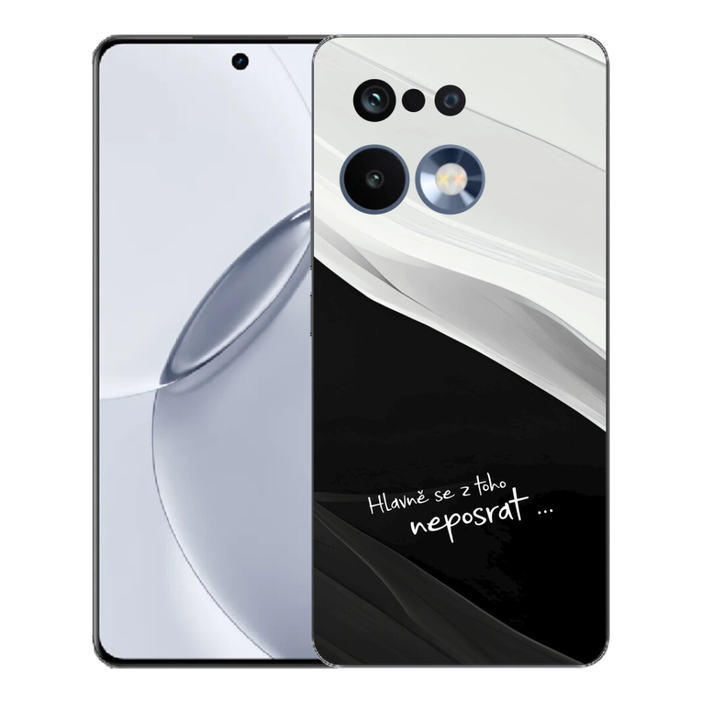 mmCase gél tok a Realme 16 Pro+ készülékhez – vicces szöveg, 13 fekete-fehér háttér