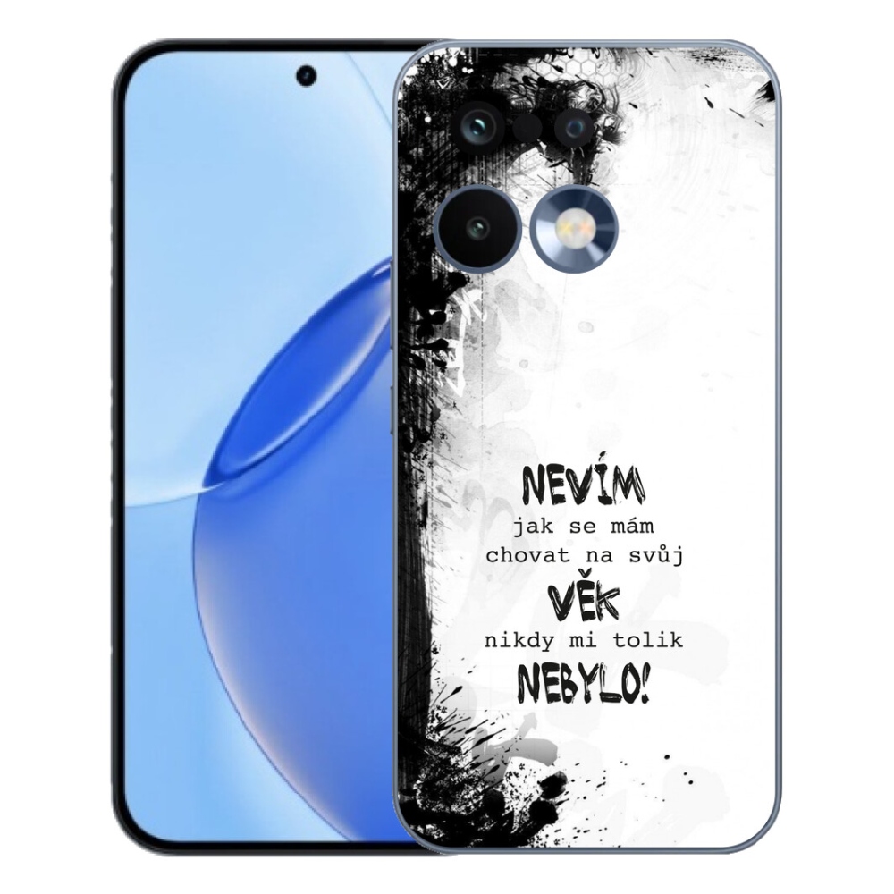 mmCase géltok a Realme 16 Pro-hoz – vicces felirat, 14, fehér háttér