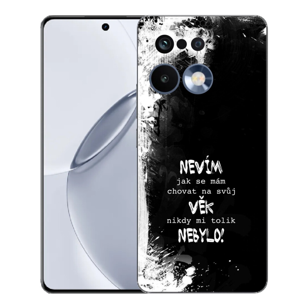 mmCase géltok a Realme 16 Pro+ készülékhez – vicces felirat, 14, fekete háttér