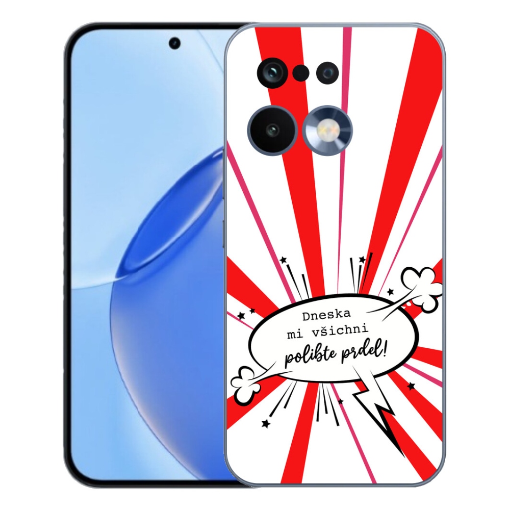 mmCase géltok a Realme 16 Pro-hoz – vicces felirat, 15, fehér háttér