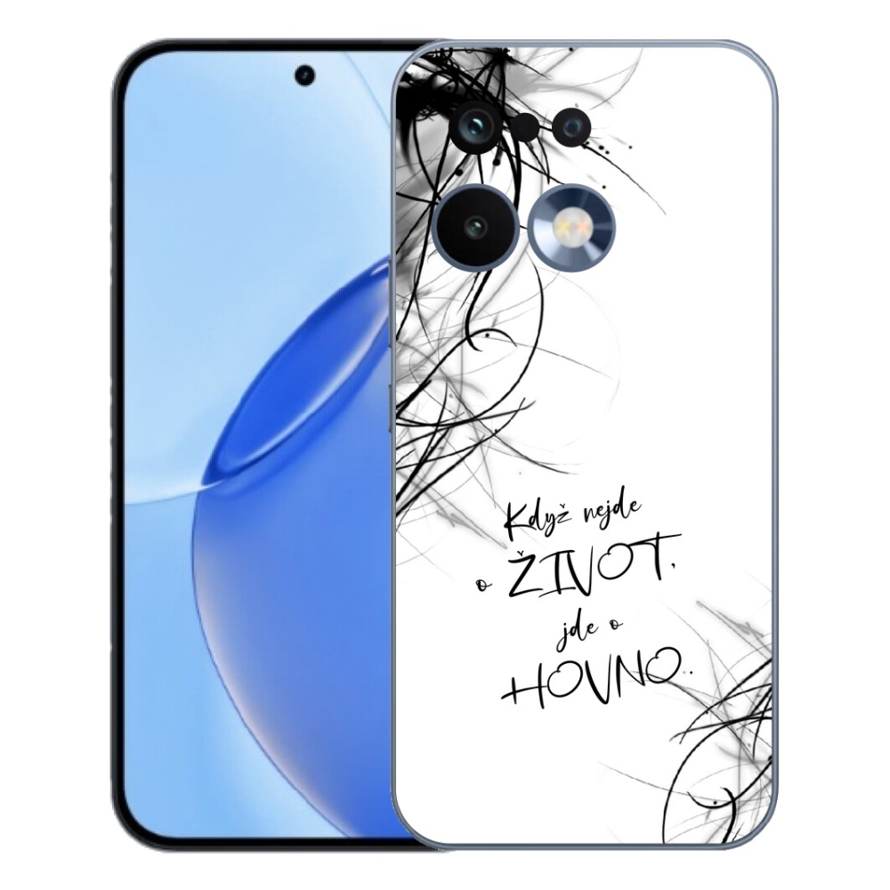 mmCase géltok a Realme 16 Pro-hoz – vicces felirat, 16, fehér háttér