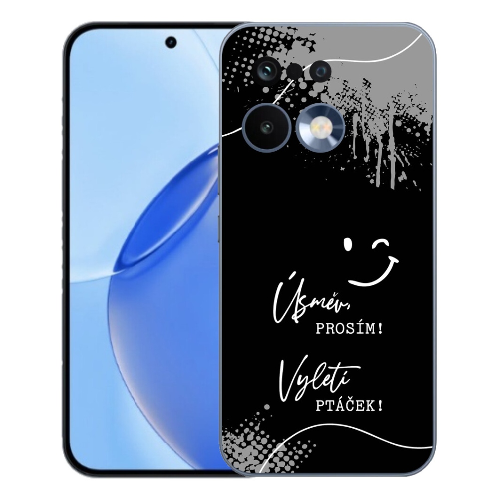 mmCase gél tok a Realme 16 Pro-hoz – vicces felirat, 4 fekete háttér