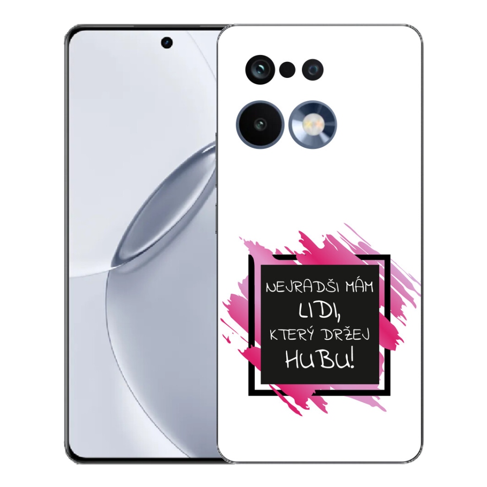 mmCase géltok a Realme 16 Pro+ készülékhez – vicces szöveg, 7 fekete-fehér háttér