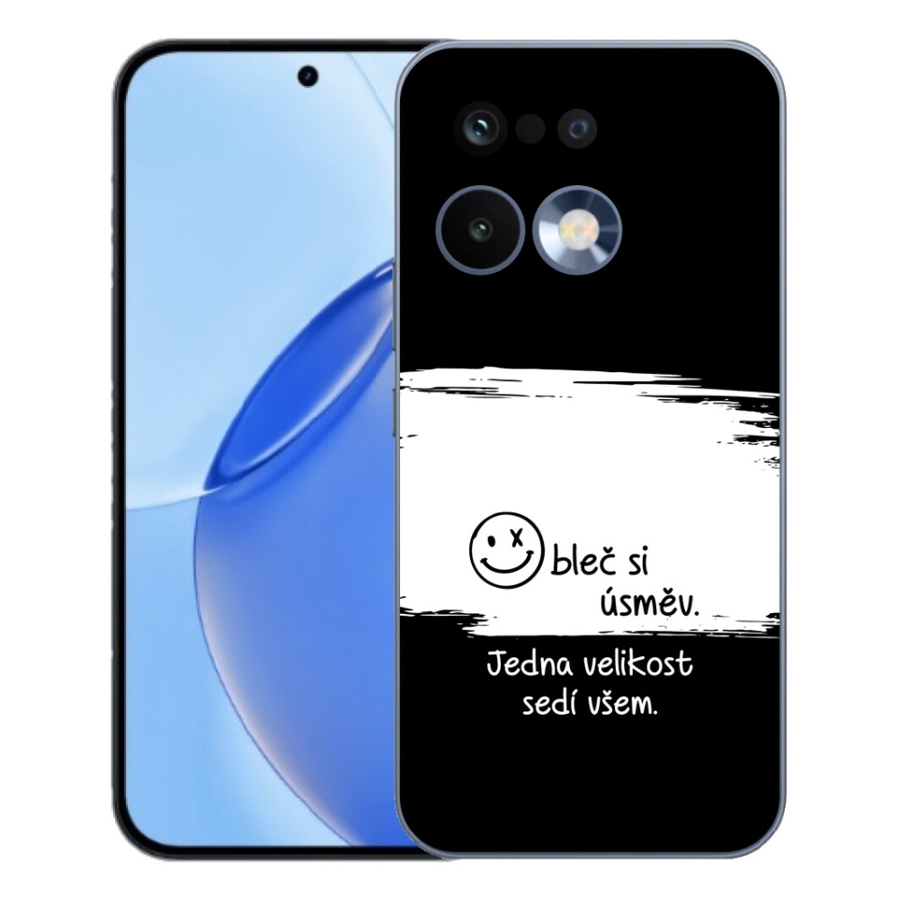 mmCase géltok a Realme 16 Pro-hoz – vicces felirat, 8 fekete-fehér háttér