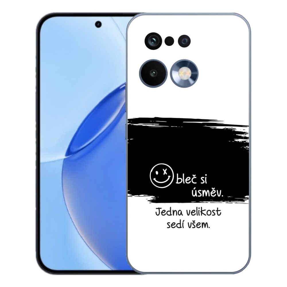 mmCase géltok a Realme 16 Pro-hoz – vicces szöveg, 8 fekete-fehér háttér