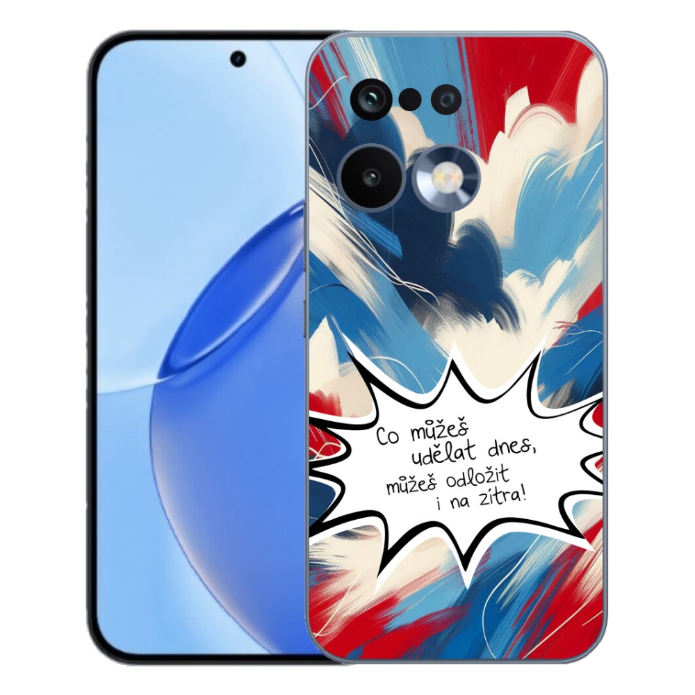 mmCase géltok a Realme 16 Pro-hoz – vicces felirat, 9 fehér háttér