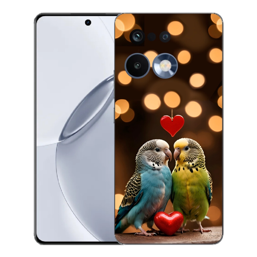 mmCase géltok a Realme 16 Pro+ készülékhez – szerelmes papagájok
