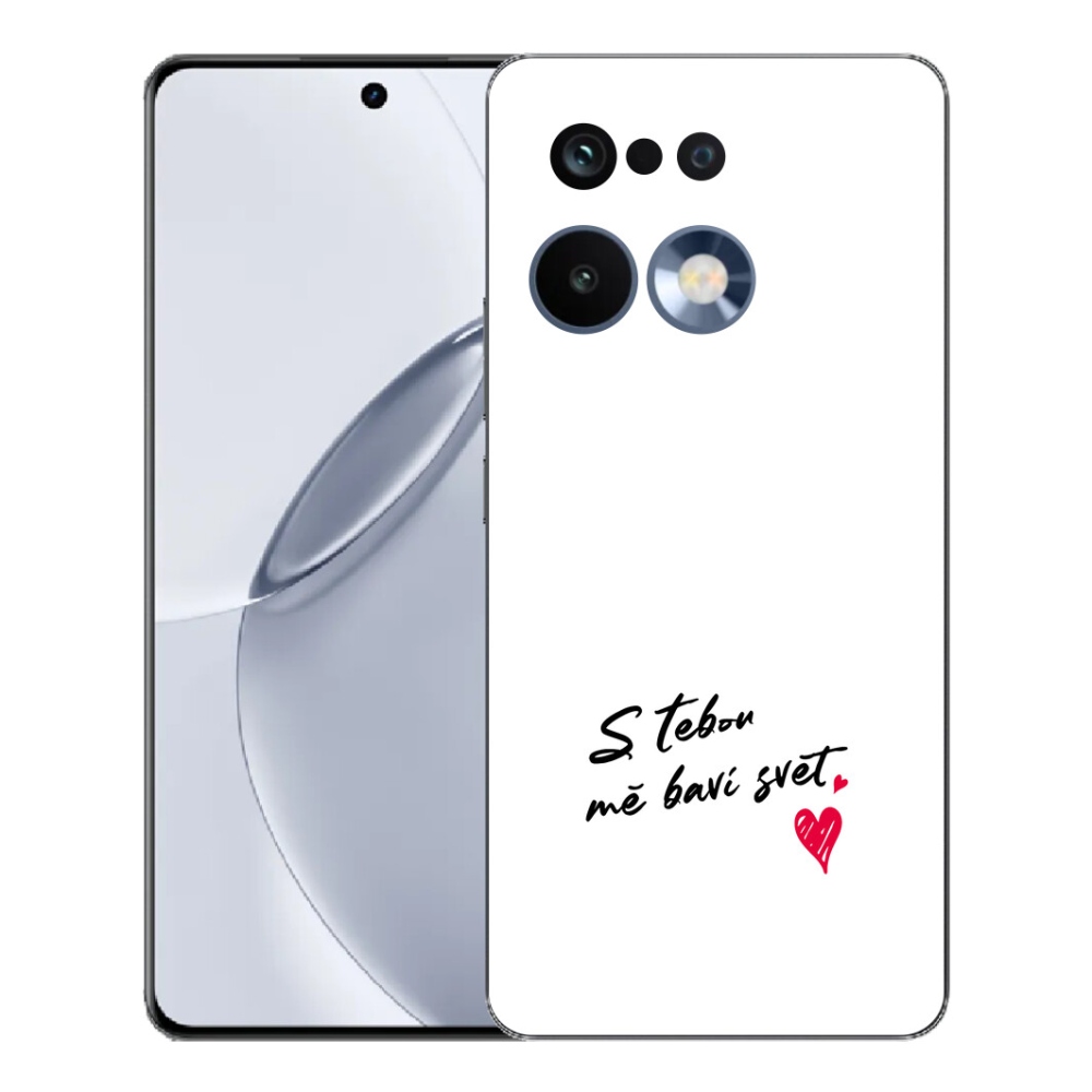 mmCase géltok a Realme 16 Pro+ készülékhez – „In Love” felirat, fehér háttér