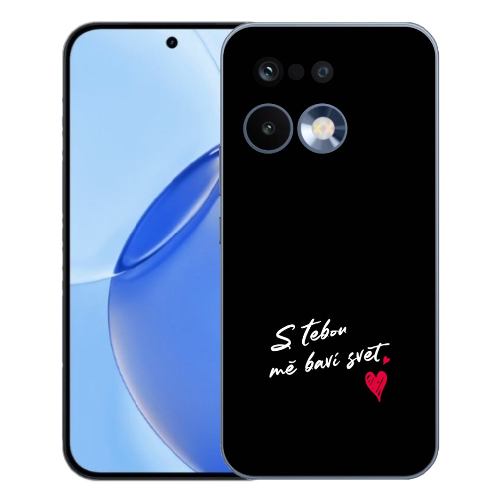 mmCase gél tok a Realme 16 Pro-hoz – „In Love” felirat, 1, fekete háttér