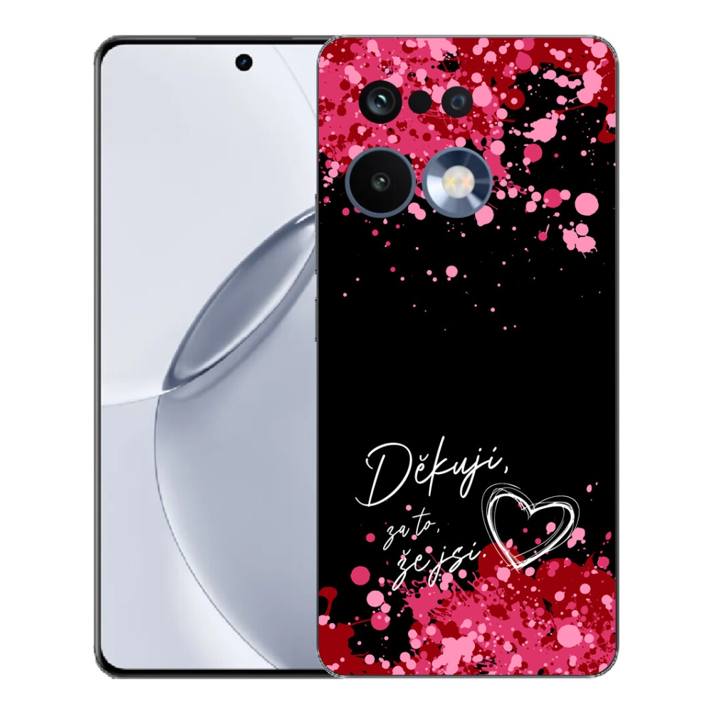 mmCase géltok a Realme 16 Pro+ készülékhez – „In Love” felirat, fekete háttér