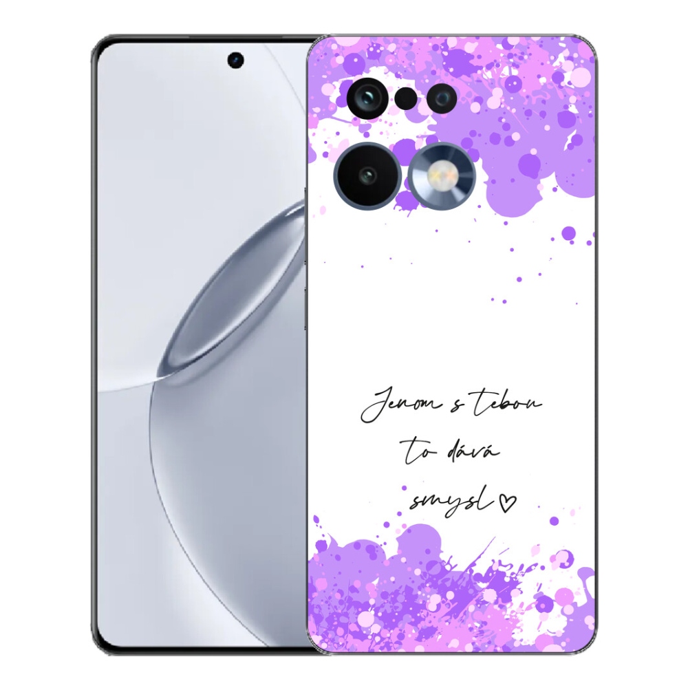 mmCase géltok a Realme 16 Pro+ készülékhez – szerelmes felirat fehér háttérrel