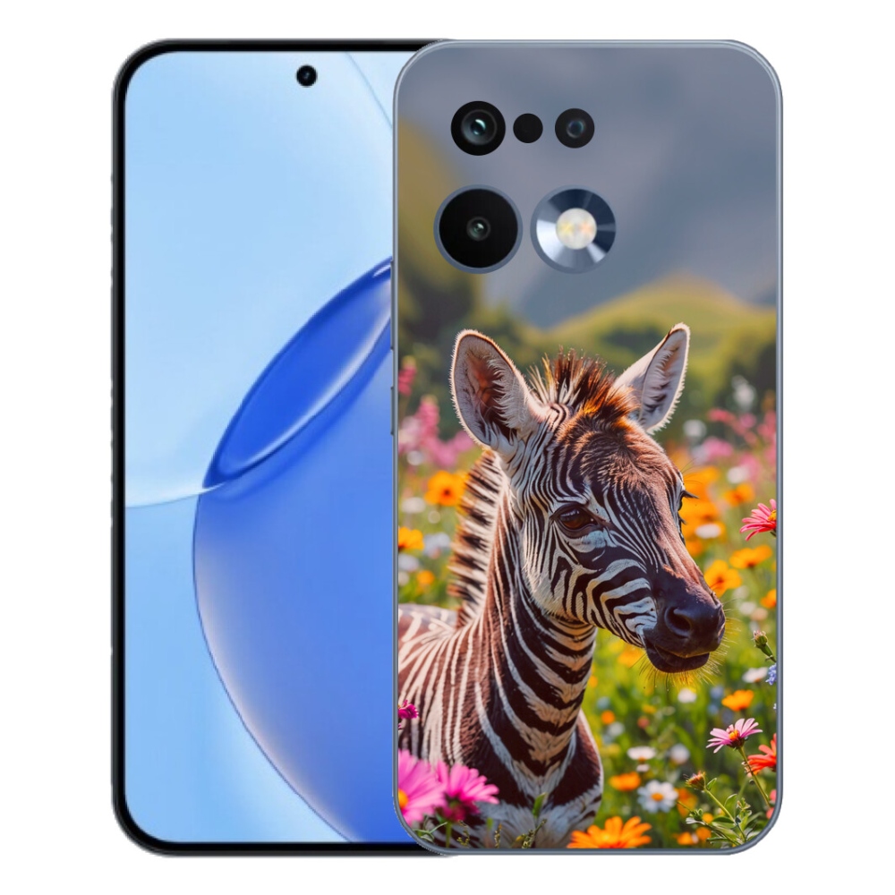 mmCase gélhuzat a Realme 16 Pro-hoz – zebra a réten