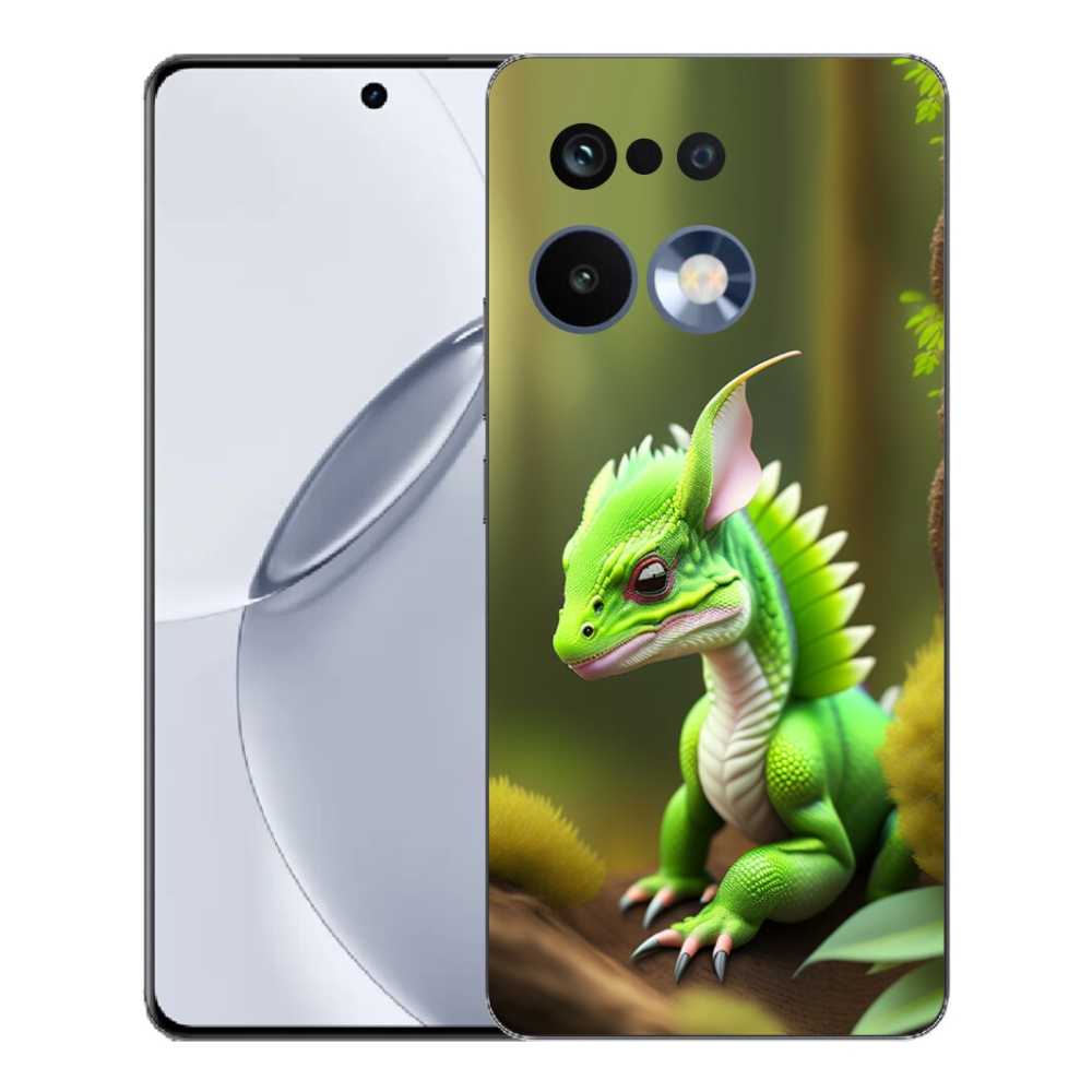 mmCase gél tok a Realme 16 Pro+ készülékhez – zöld sárkány