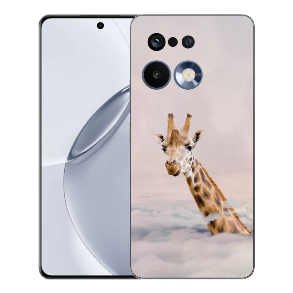 mmCase gél tok a Realme 16 Pro+ készülékhez – zsiráf a felhők között
