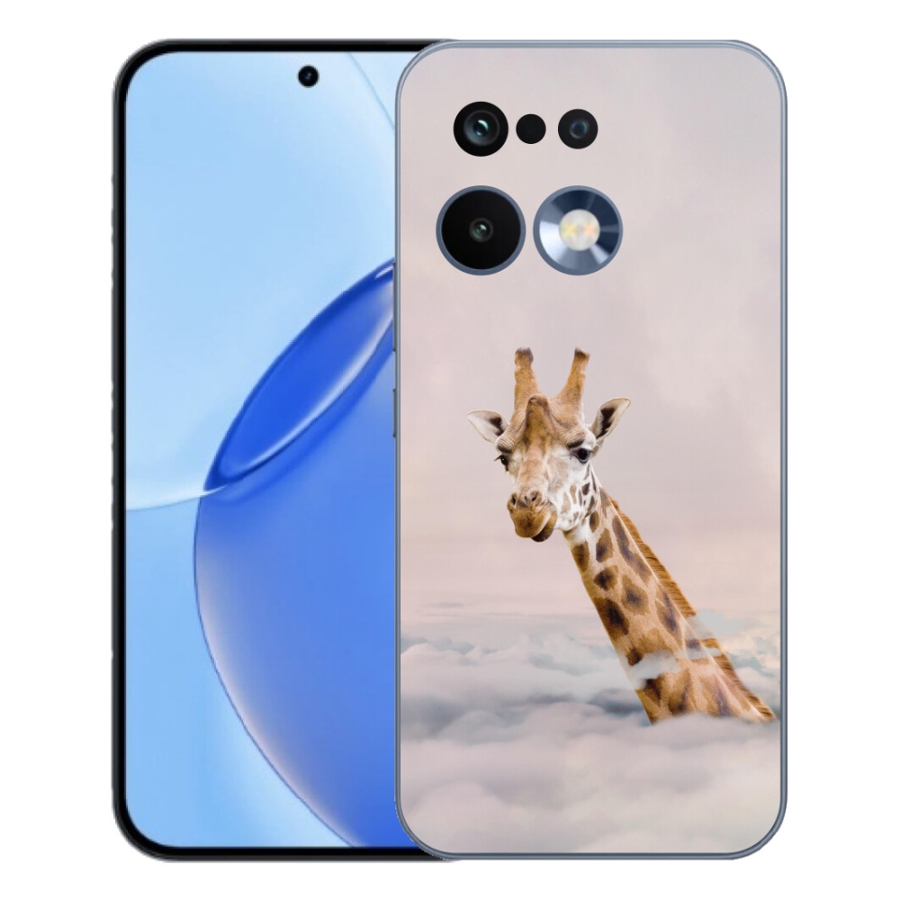 mmCase gél tok a Realme 16 Pro-hoz – zsiráf a felhők között