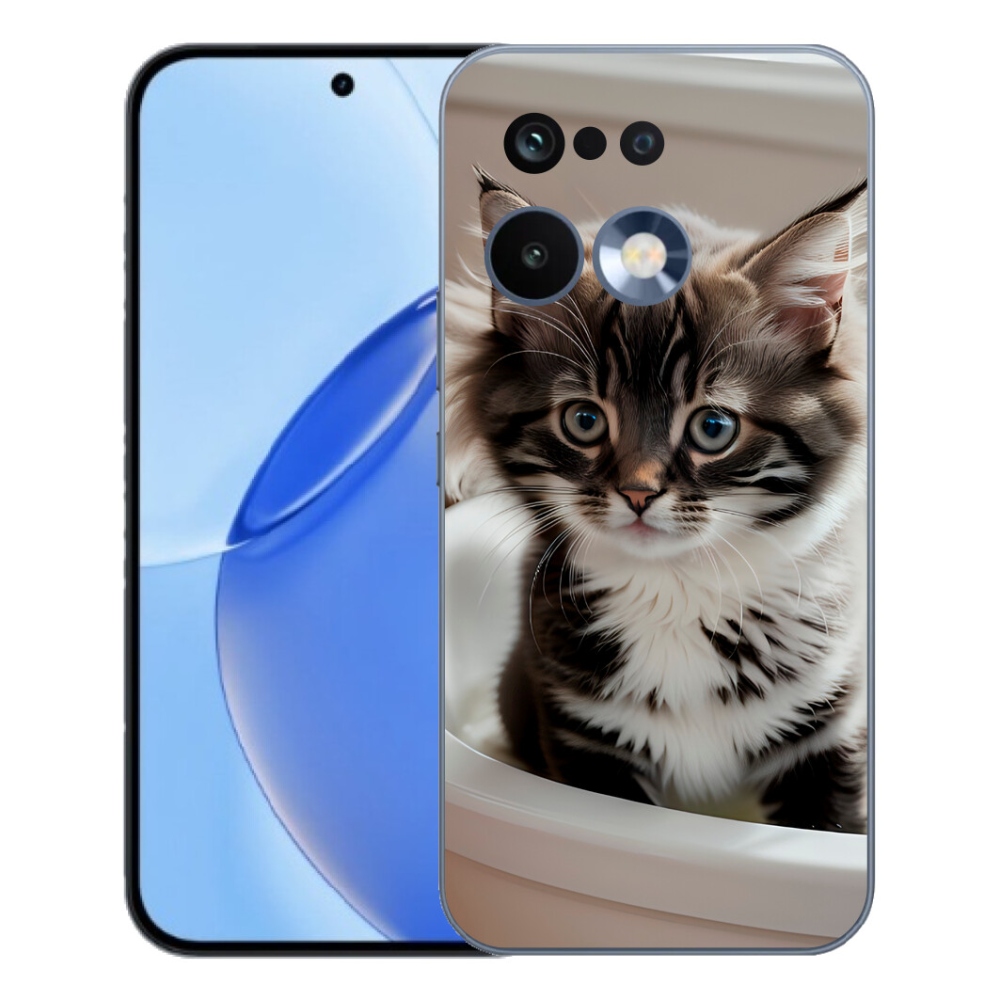 mmCase gél tok a Realme 16 Pro-hoz – kíváncsi cica