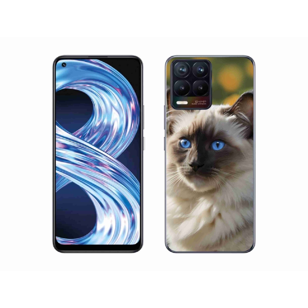 mmCase géltok a Realme 8 4G-hez – fehér ragdoll