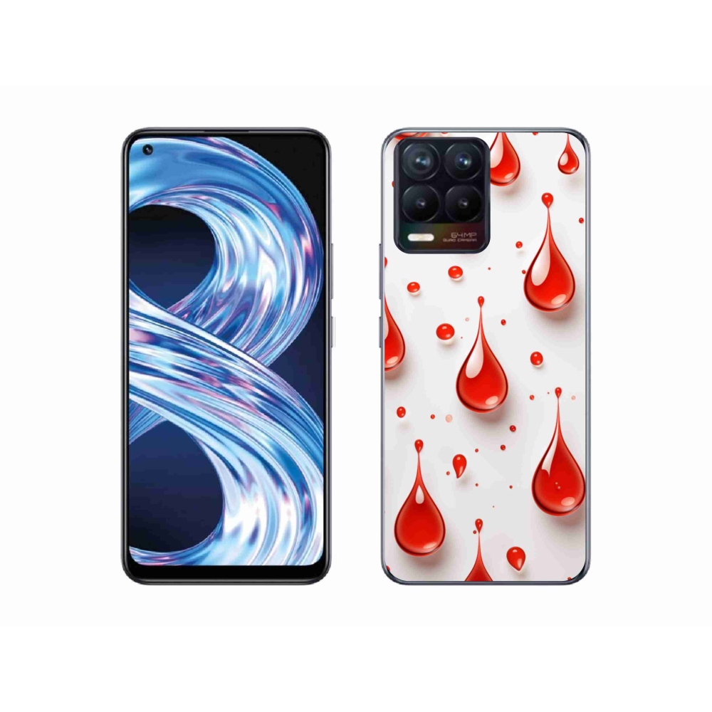 mmCase géltok a Realme 8 4G-hez – piros cseppek