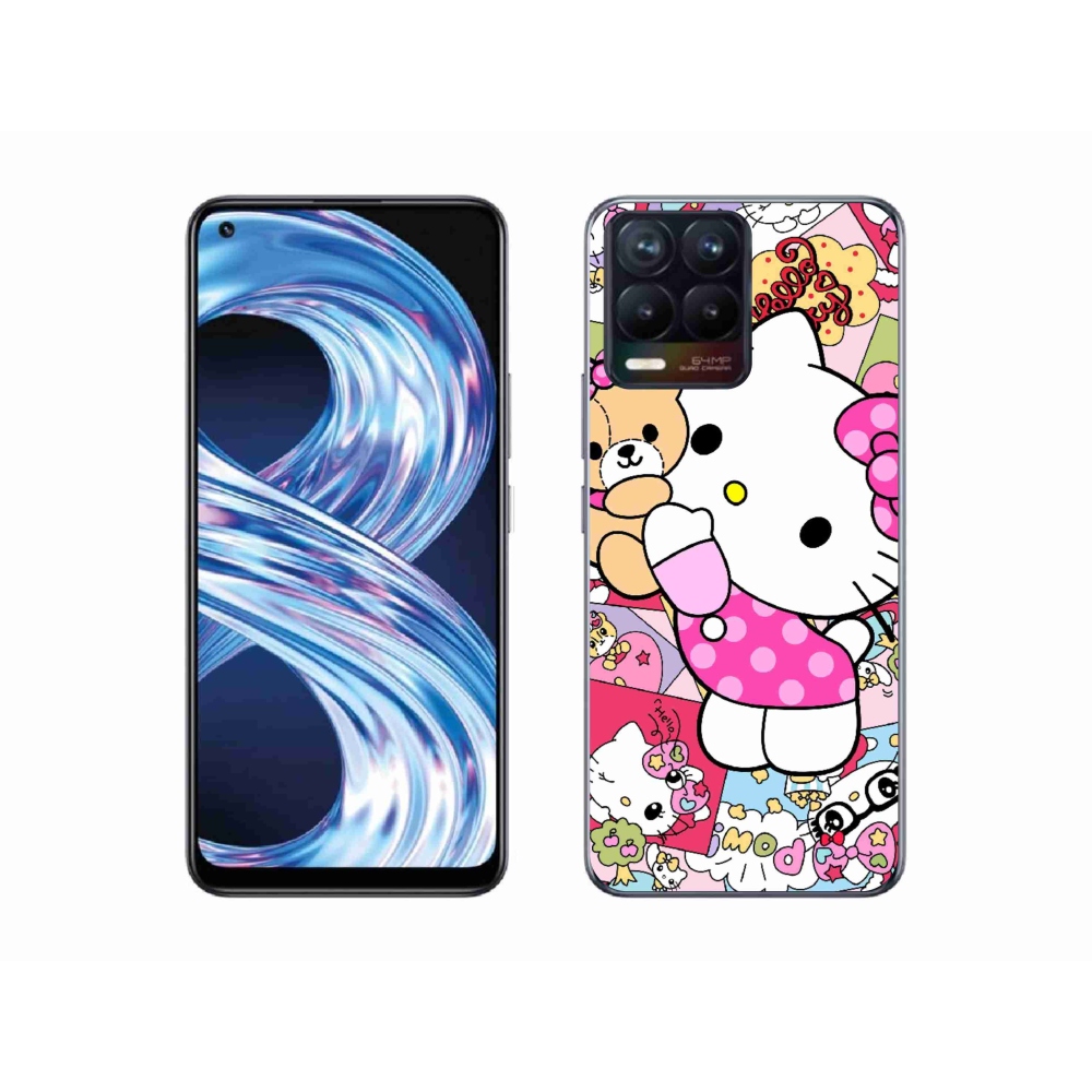 mmCase gélhuzat a Realme 8 4G-hez – aranyos cica