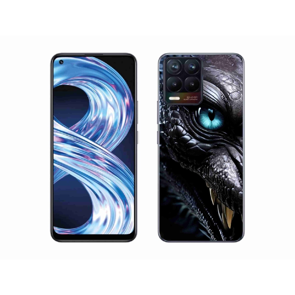 mmCase gélhuzat a Realme 8 4G-hez – sárkányos mintázat
