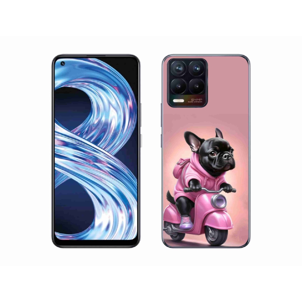 mmCase gél tok a Realme 8 4G-hez – francia buldog robogón