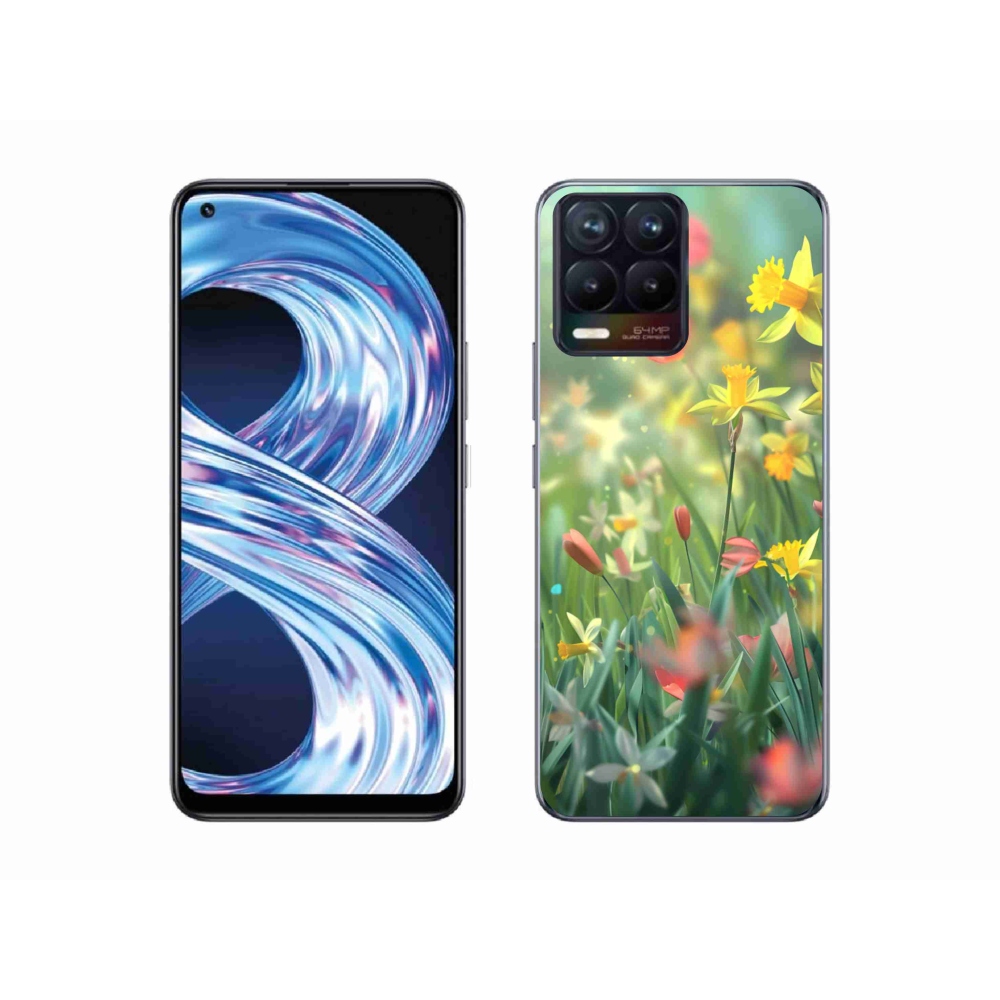 mmCase géltok a Realme 8 4G-hez – tavaszi virágok