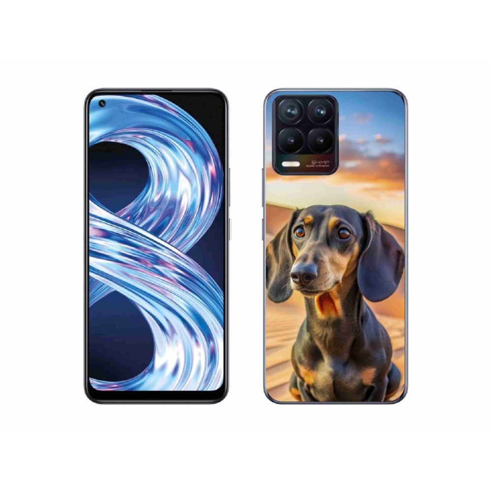 mmCase gél tok a Realme 8 4G-hez – dachshund 3 