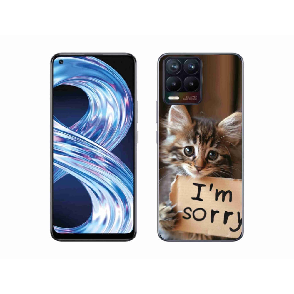 mmCase gélhuzat a Realme 8 4G-hez – macskás mintás