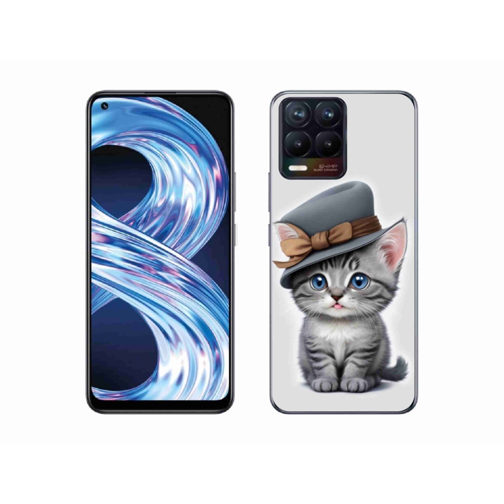 mmCase gél tok a Realme 8 4G-hez – kalapos cica
