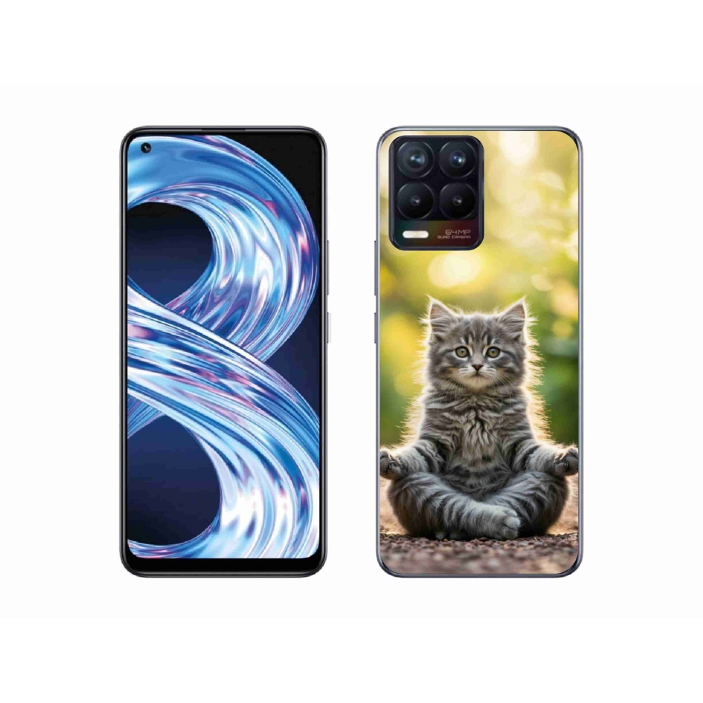 mmCase géltok a Realme 8 4G-hez – meditáló cica