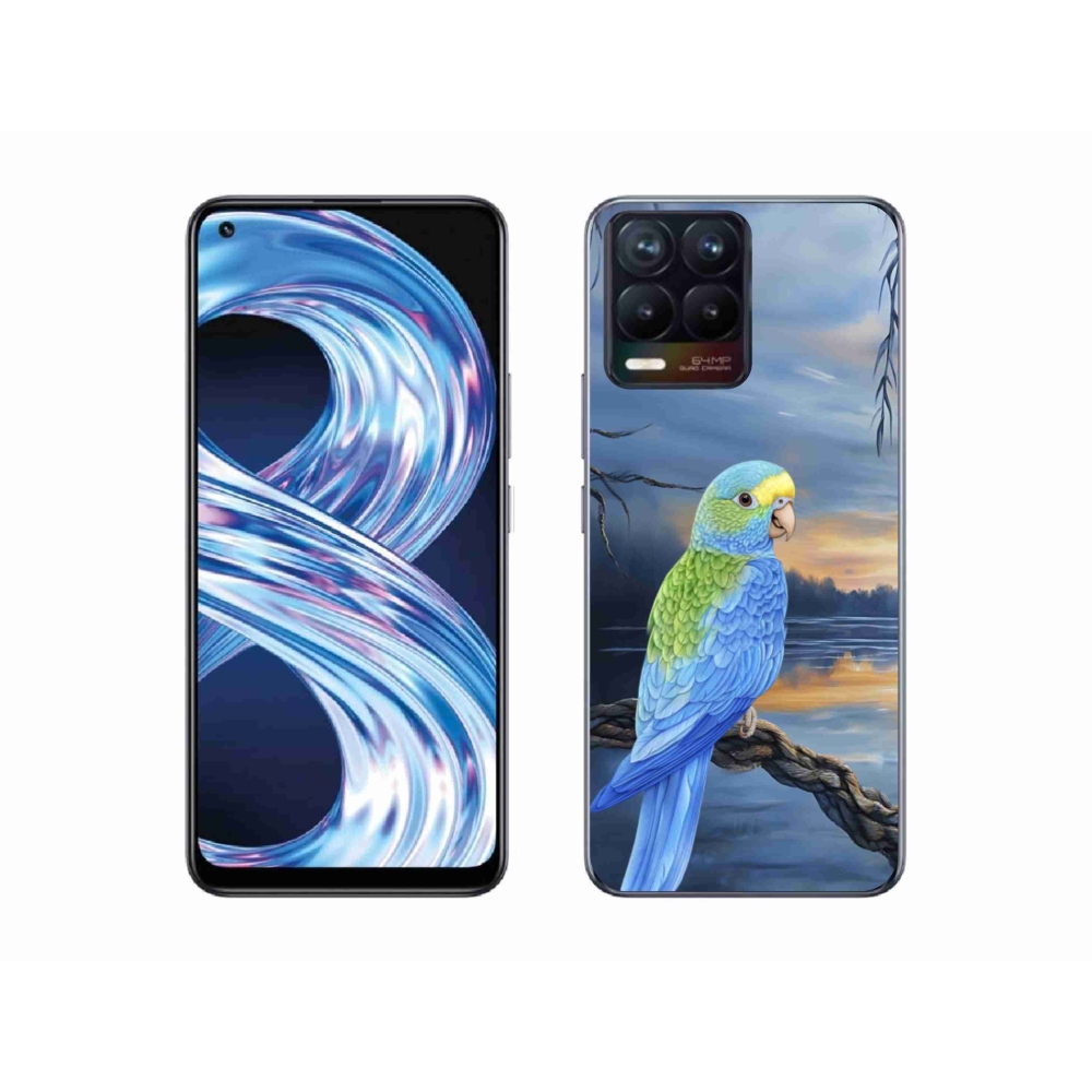 mmCase géltok a Realme 8 4G-hez – kék papagáj