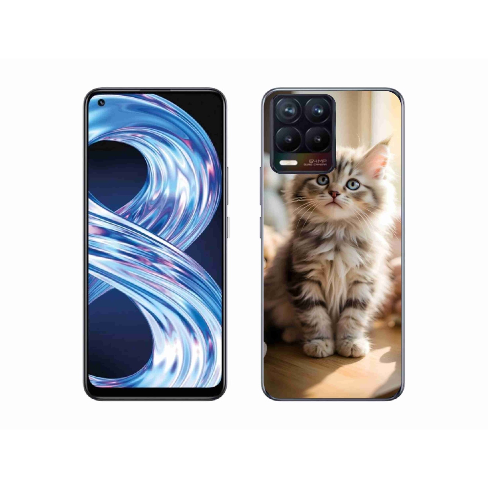 mmCase gél tok a Realme 8 4G-hez – aranyos cica 10