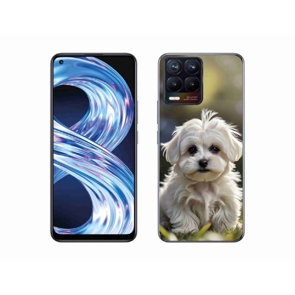 mmCase gél tok a Realme 8 4G-hez – aranyos máltai kutyus