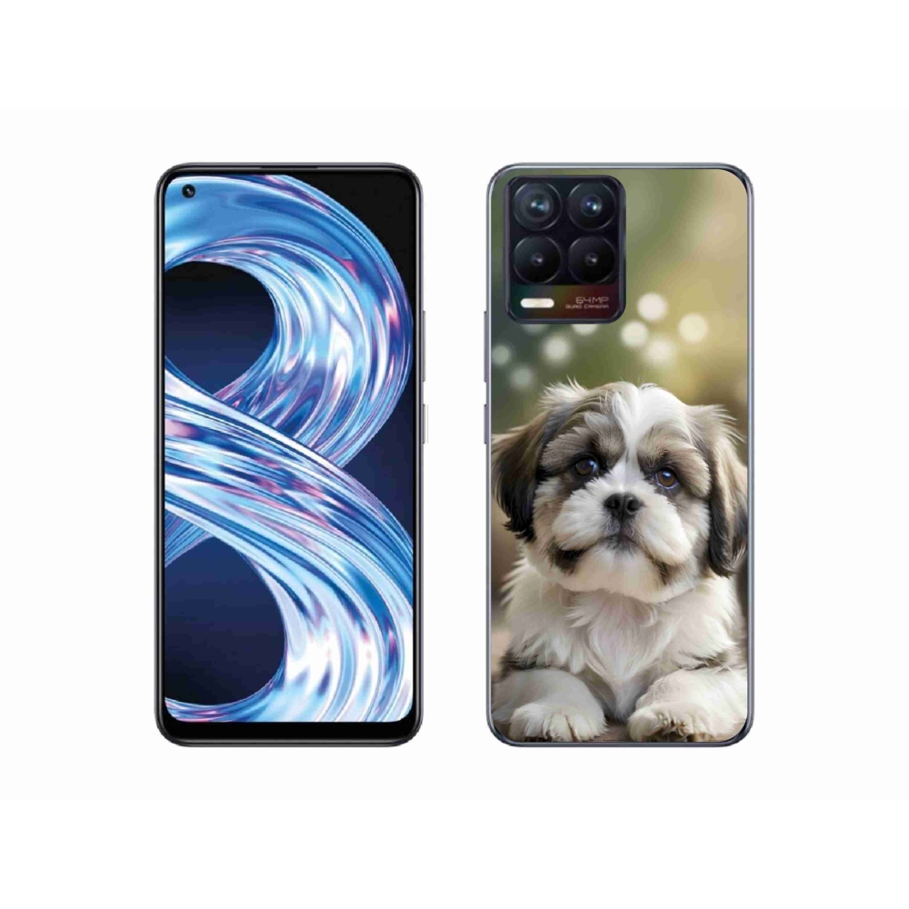 mmCase gél tok a Realme 8 4G-hez – aranyos shih-tzu