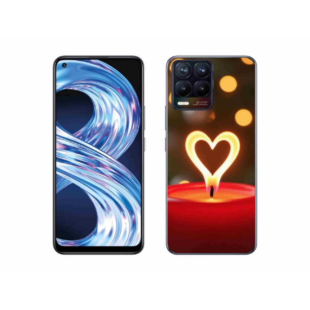 mmCase géltok a Realme 8 4G-hez – lángoló szív
