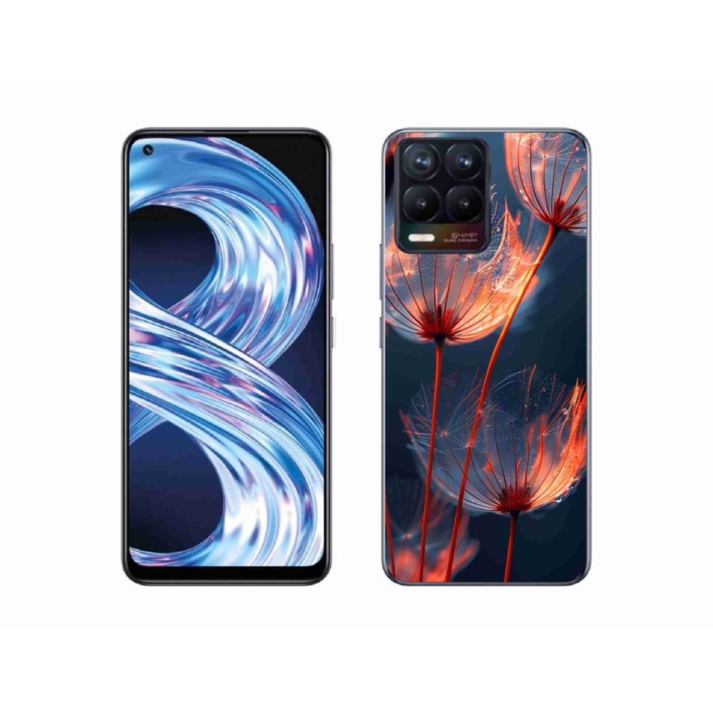 mmCase gél tok a Realme 8 4G-hez – fénylő pelyhek