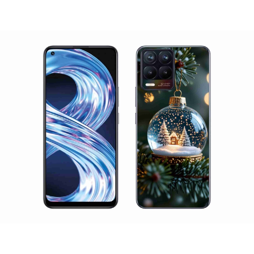 mmCase gél tok a Realme 8 4G-hez – karácsonyi gömb 2