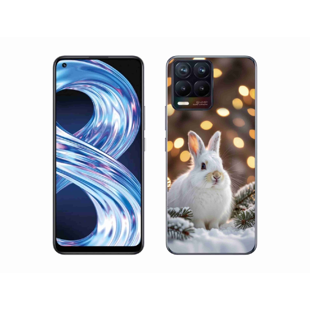 mmCase géltok a Realme 8 Pro-hoz – fehér nyúl