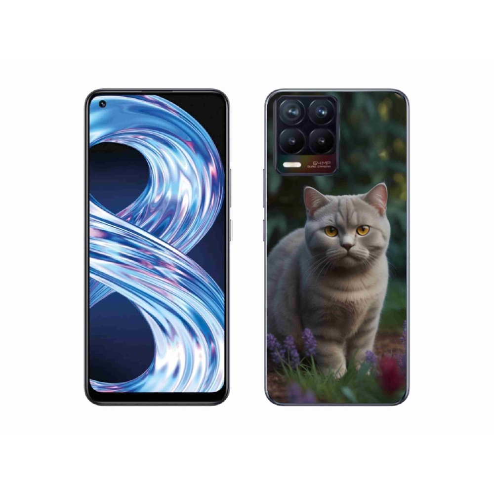 mmCase gél tok a Realme 8 Pro-hoz – brit macska