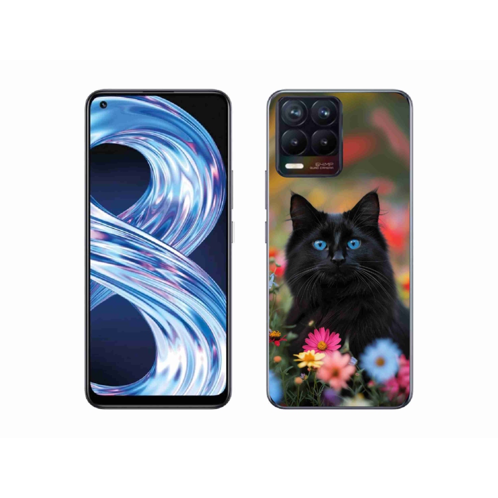 mmCase gél tok a Realme 8 Pro-hoz – fekete cica 4