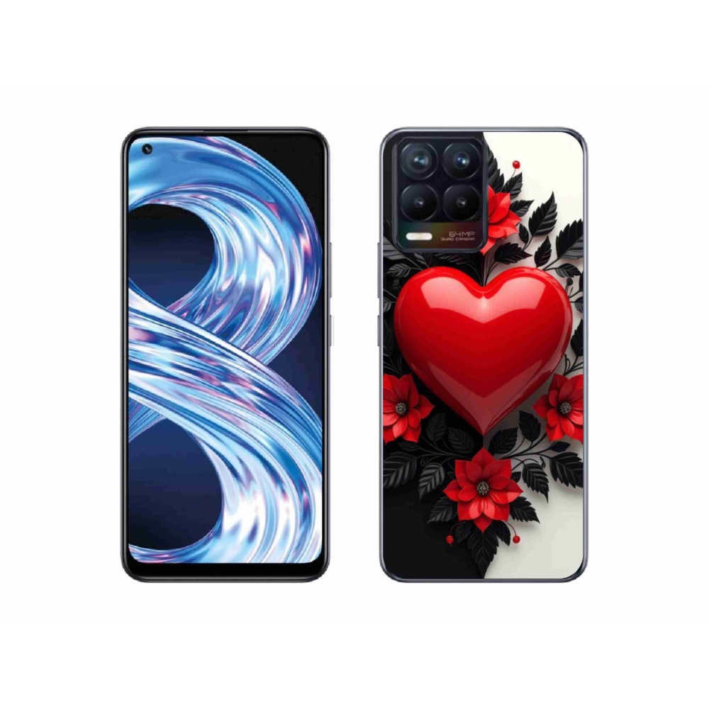 mmCase géltok a Realme 8 Pro-hoz – piros szív