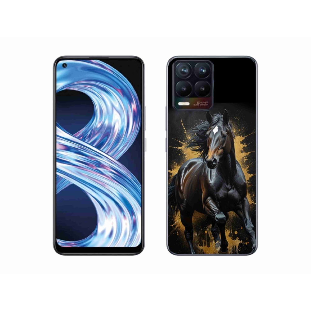 mmCase géltok a Realme 8 Pro-hoz – elegáns fekete csikó