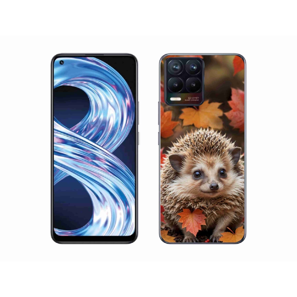 mmCase gélhuzat a Realme 8 Pro-hoz – sündisznó a levelek között