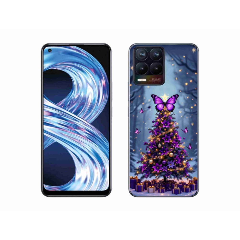 mmCase gél tok a Realme 8 Pro-hoz – pillangós karácsonyfa