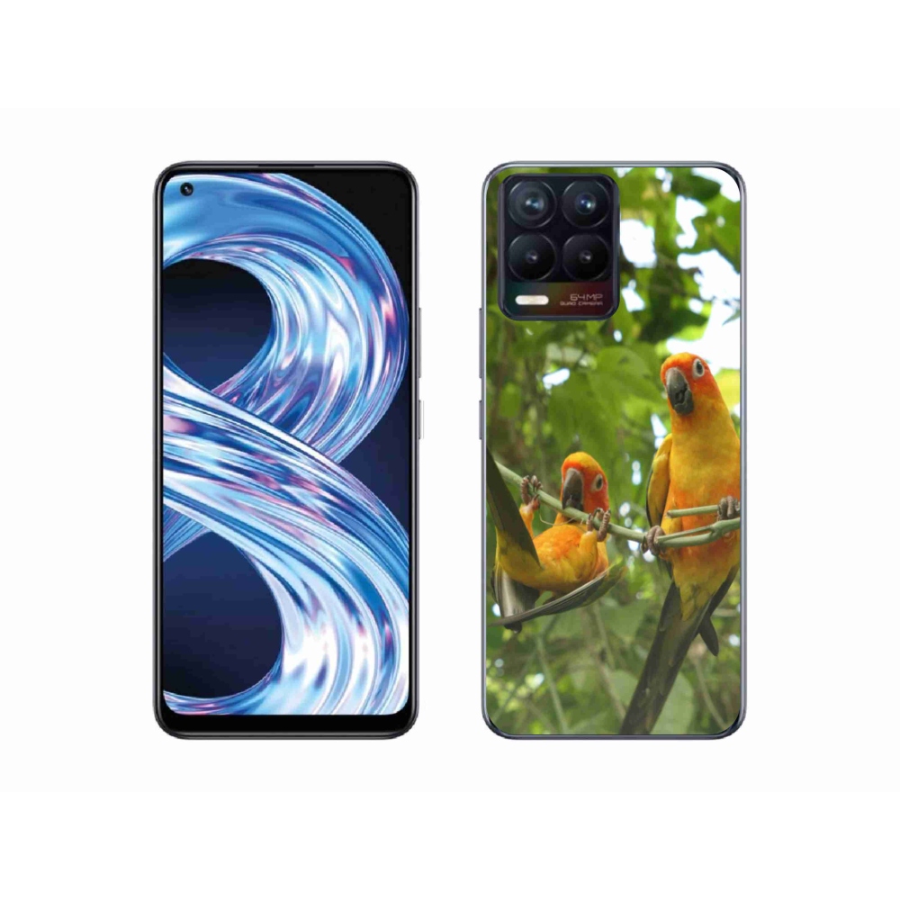mmCase géltok a Realme 8 Pro-hoz – aratinga papagájok