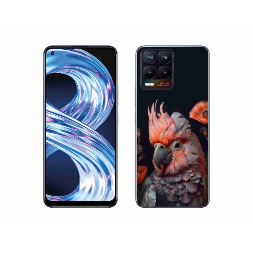mmCase gél tok a Realme 8 Pro-hoz – színes kakadu papagáj