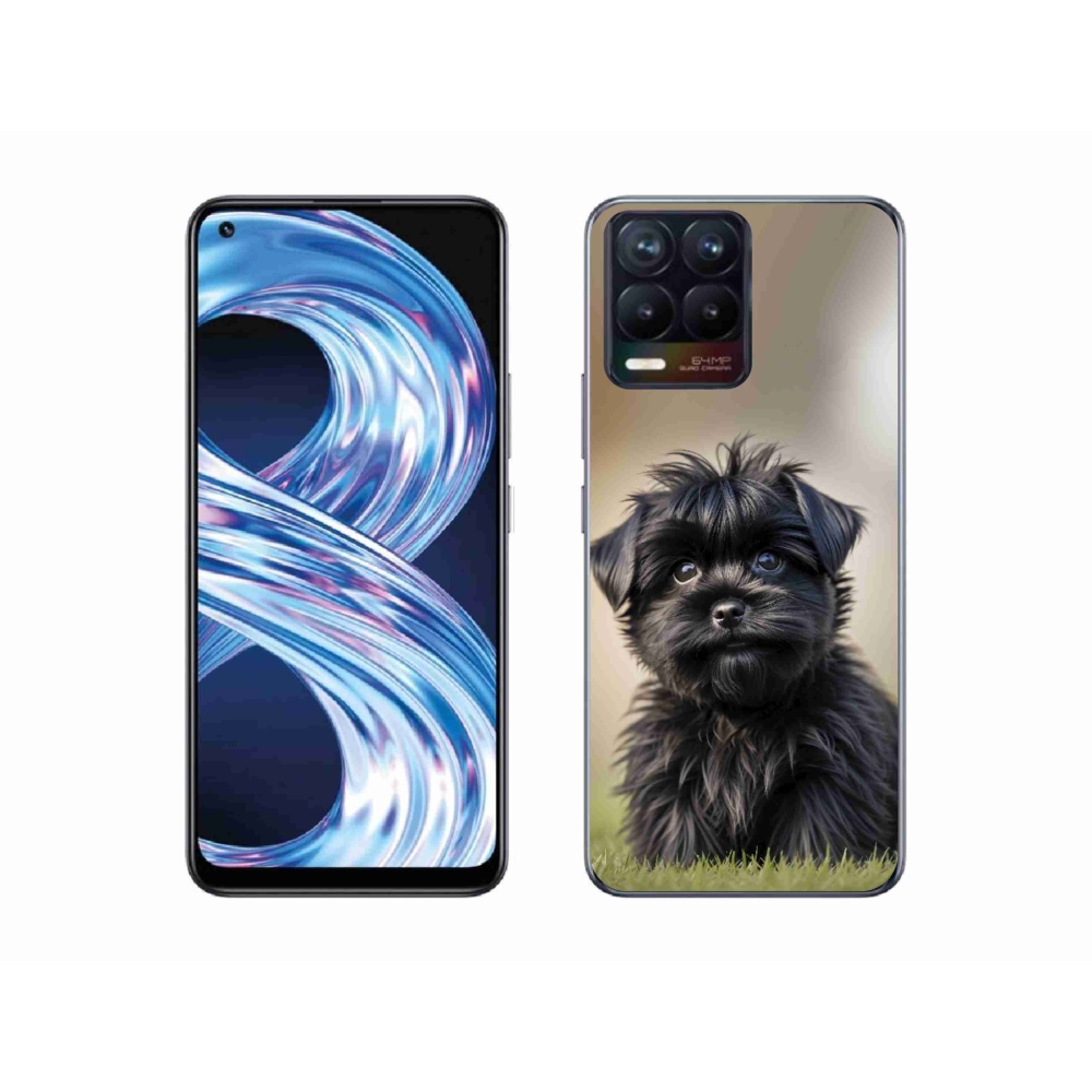 mmCase géltok a Realme 8 Pro-hoz – aranyos fekete kutyus